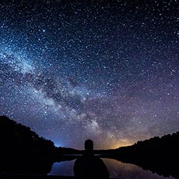 天空の星空観賞